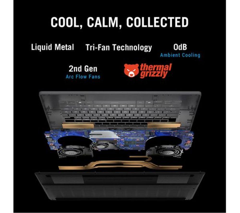 ASUS ROG Zephyrus G16 16" Refurbished Gaming Laptop - Intel&reg; Core&trade; Ultra 9, RTX 5080, 2 TB SSD (Excellent Condition) image number 13 of 19