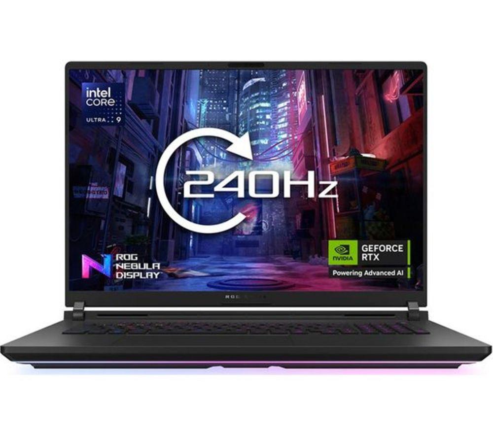 Asus ROG Strix SCAR 18 18" Refurbished Gaming Laptop - Intel® Core™ Ultra 9, RTX 5090, 4 TB SSD (Excellent Condition), Black