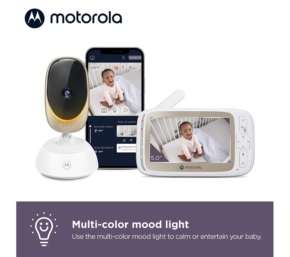 MOTOROLA VM85 Connect Smart Baby Monitor - White & Gold image number 5 of 8