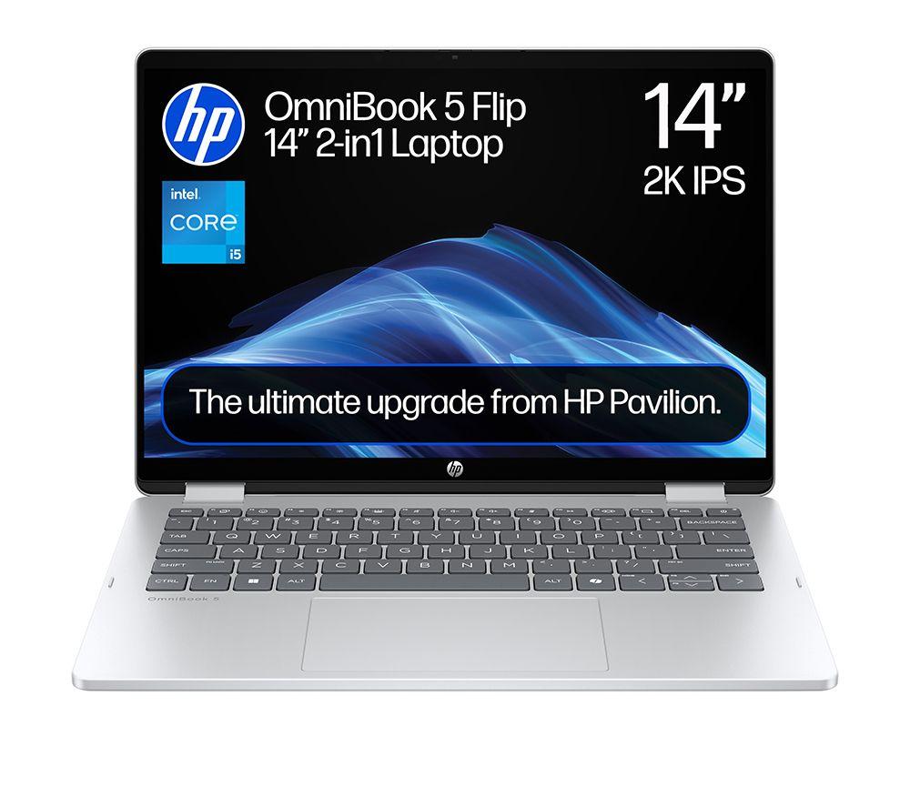 HP OmniBook 5 14" 2 in 1 Laptop - Intel&reg; Core&trade; i5, 512 GB SSD, Silver image number 20 of 29