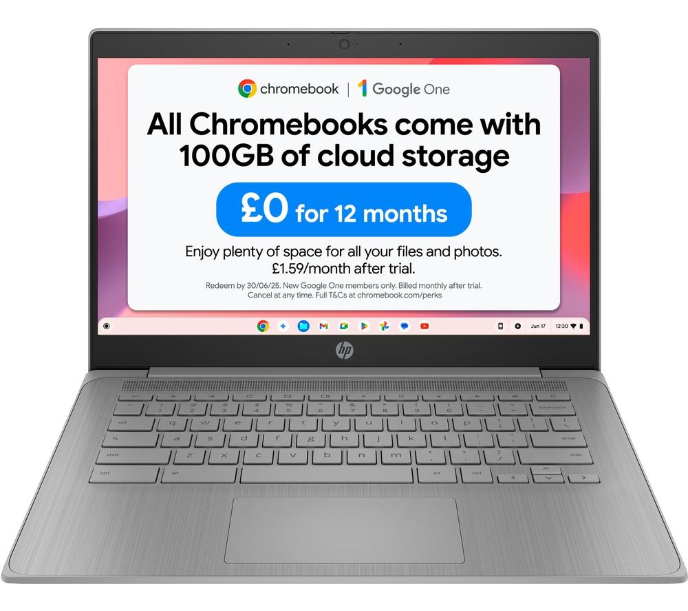 HP 14a-ne1500sa 14inch Chromebook - Intel®Celeron, 64 GB eMMC, Grey