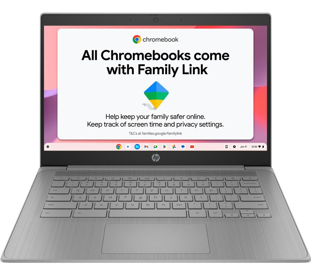 HP 14a-ne1500sa 14" Chromebook - Intel&reg; Celeron&reg;, 64 GB eMMC, Grey image number 12 of 19