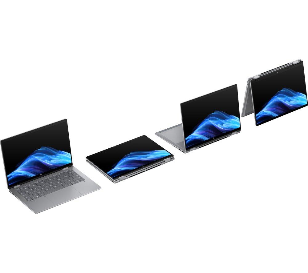 HP OmniBook X Flip NGAI 14" 2 in 1 Laptop - AMD Ryzen AI 7, 1 TB SSD, Meteor Silver image number 17 of 28