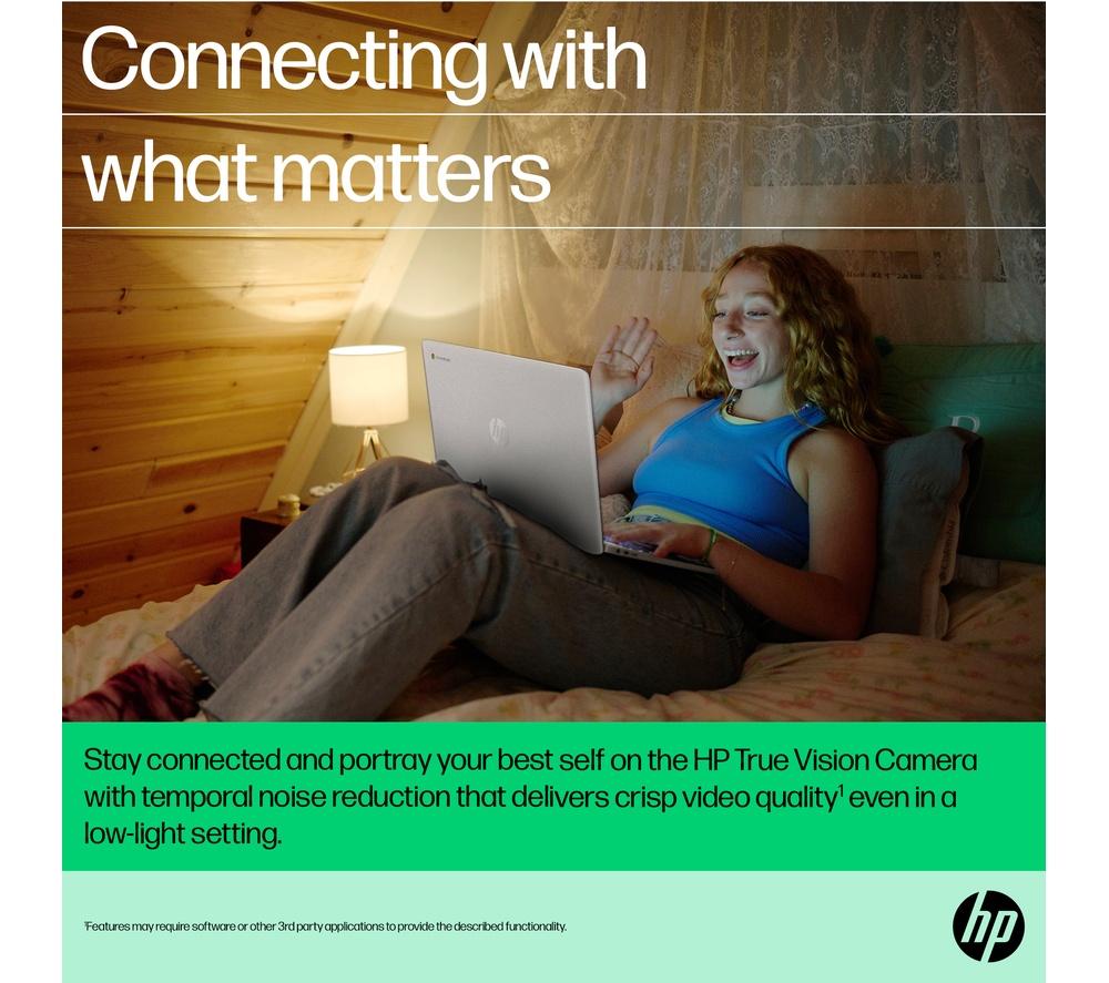 HP 15a-nb0503sa 15.6" Chromebook - Intel&reg; N100, 128 GB UFS, Silver image number 7 of 19
