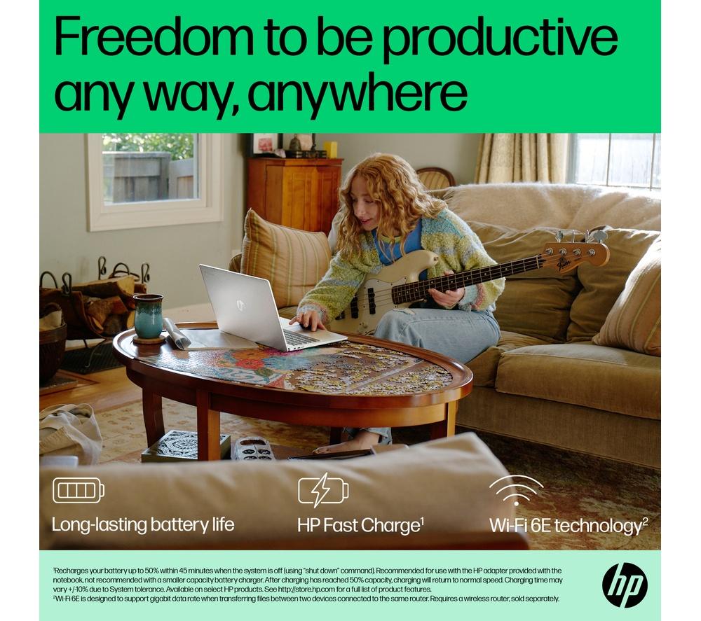 HP 15a-nb0503sa 15.6" Chromebook - Intel&reg; N100, 128 GB UFS, Silver image number 8 of 19