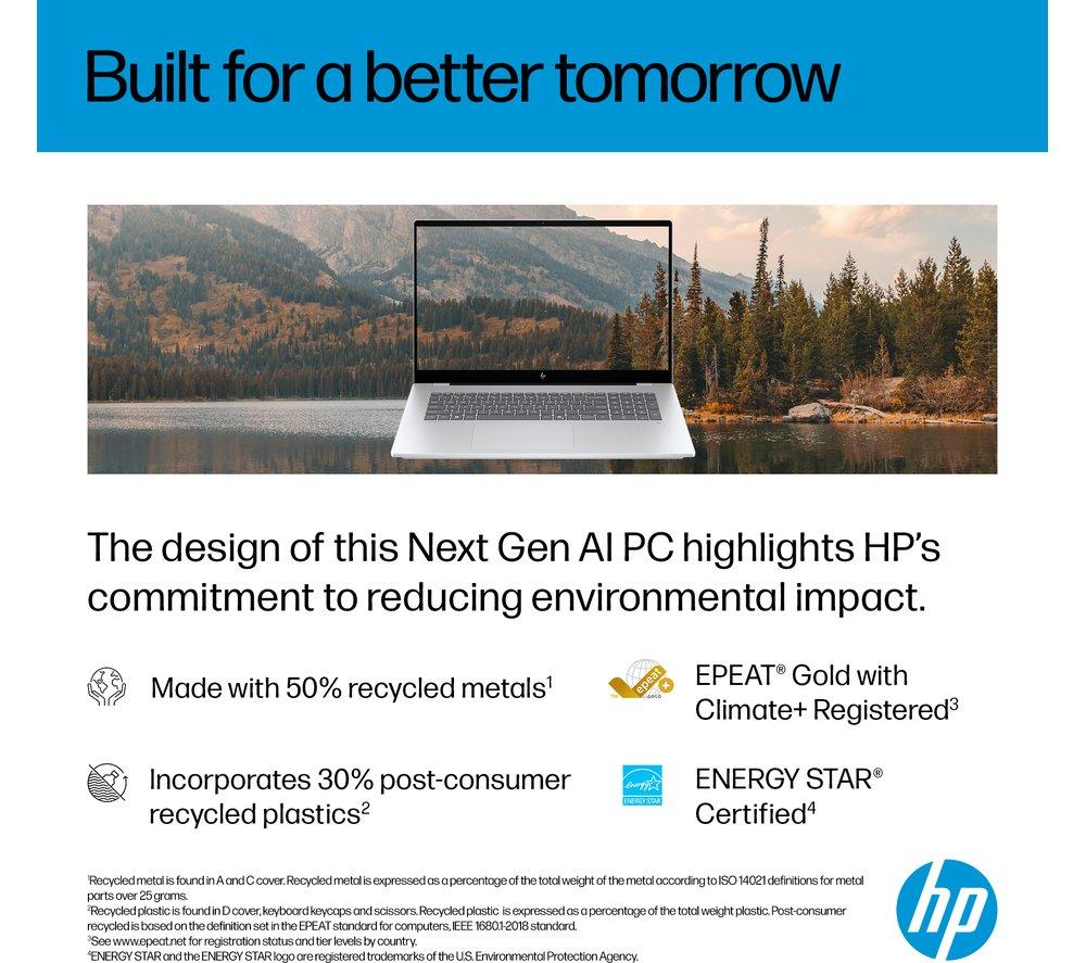 HP OmniBook 7 NGAI 17.3" Laptop - Intel&reg; Core&trade; Ultra 7, 1 TB SSD, 16GB RAM, Silver image number 13 of 28