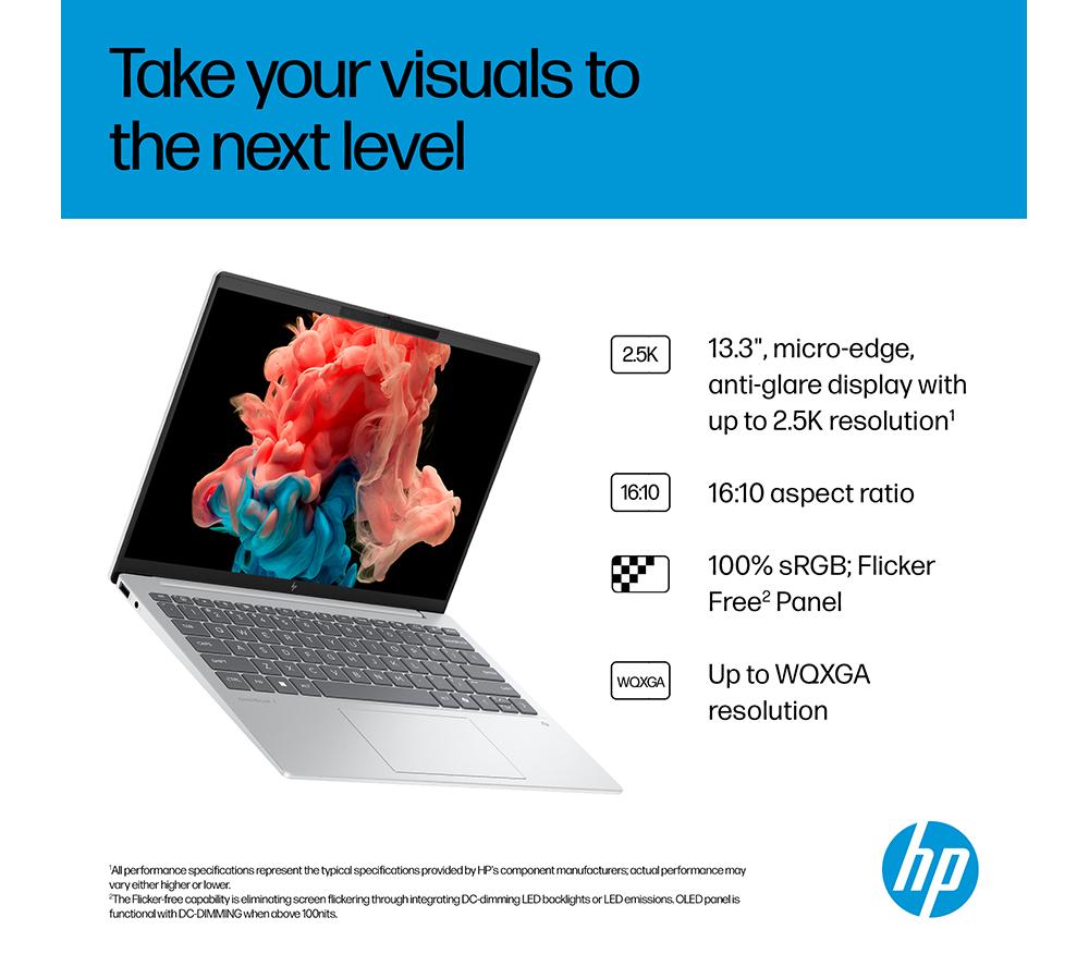 HP OmniBook 7 Aero 13.3" Laptop - AMD Ryzen AI 7, 1 TB SSD, Silver image number 5 of 24