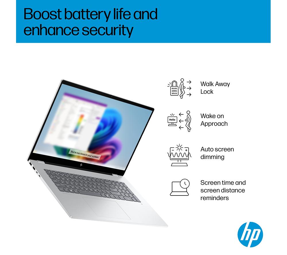 HP OmniBook 7 AI 17" Laptop - Intel&reg; Core&trade; Ultra 5, 512 GB SSD, Silver image number 6 of 28