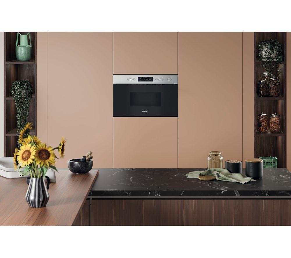 HOTPOINT Class 3 HPM K12C XUK Built-in Compact Microwave with Grill - Stainless Steel image number 5 of 6