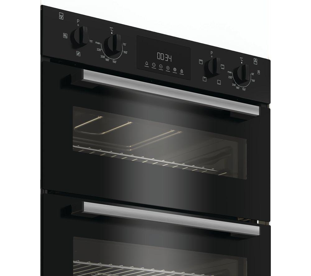 INDESIT DUI 10D B Electric Built-in Double Oven - Black image number 5 of 5