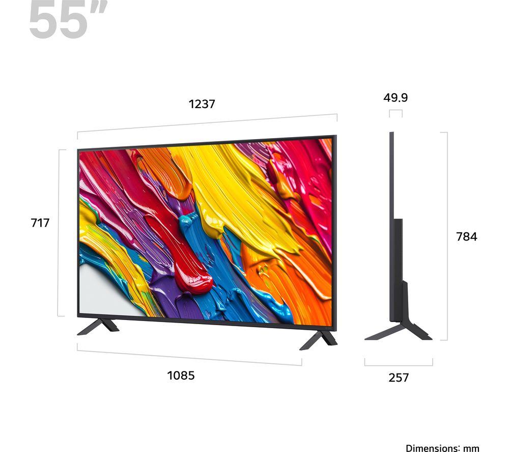 LG QNED82 55" QNED AI 4K HDR Smart TV 2025 - 55QNED82A6B image number 11 of 12