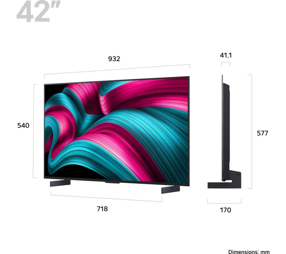 LG C5 42" OLED evo AI 4K HDR Smart TV 2025 - OLED42C54LA image number 15 of 16