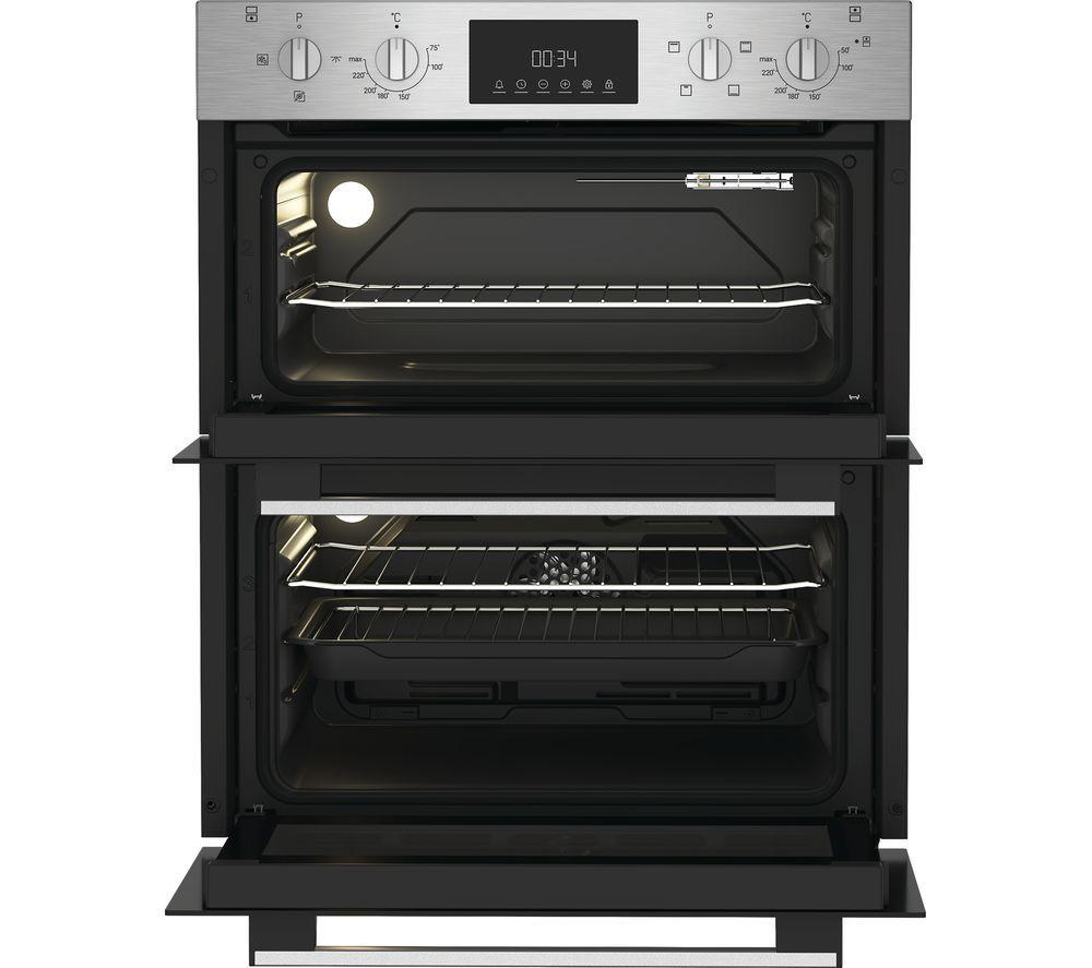 INDESIT DUI 10D IX Electric Built-under Double Oven - Black image number 5 of 5
