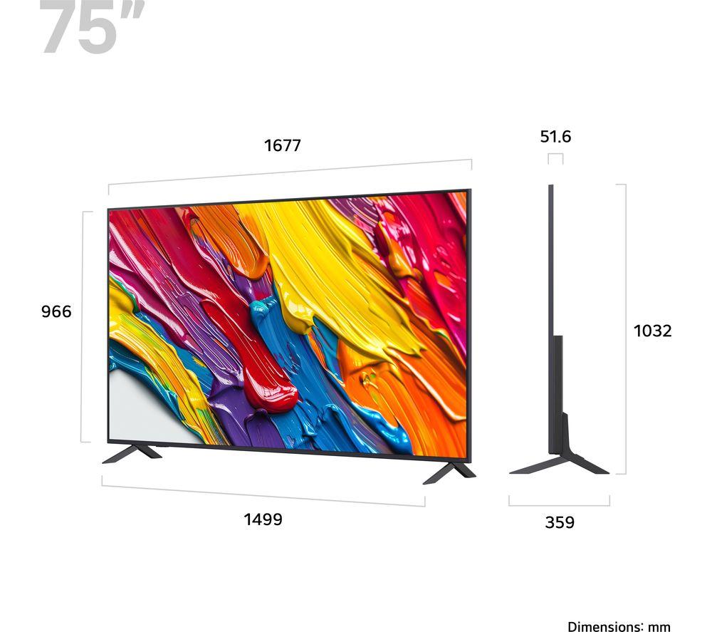 LG QNED82 75" QNED AI 4K HDR Smart TV 2025 - 75QNED82A6B image number 11 of 12