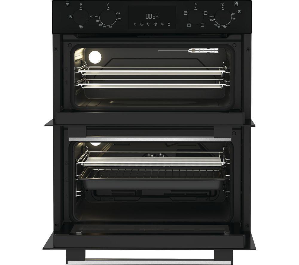 HOTPOINT DUH 10D B Electric Built-under Double Oven - Black image number 2 of 6