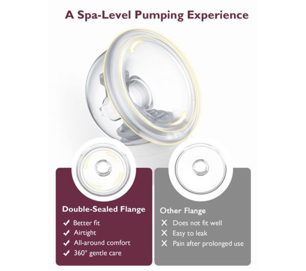 MOMCOZY S12 Pro Electric Wearable Breast Pump - White image number 6 of 15