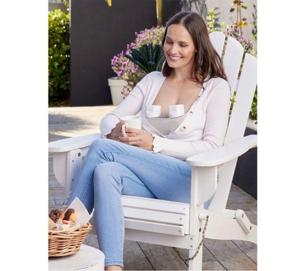 MOMCOZY S12 Pro Electric Wearable Breast Pump - White image number 9 of 15