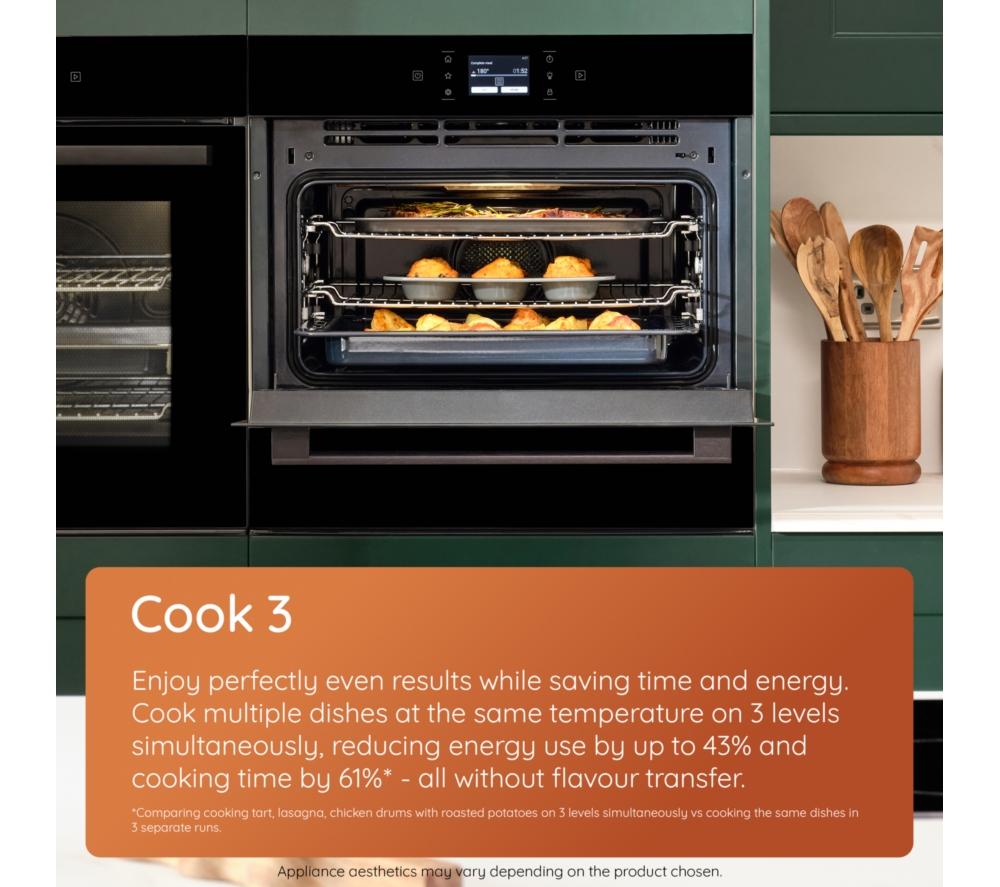 HOTPOINT Class 6 HCW6O7HTSBUK Compact Oven with Microwave - Black image number 5 of 13