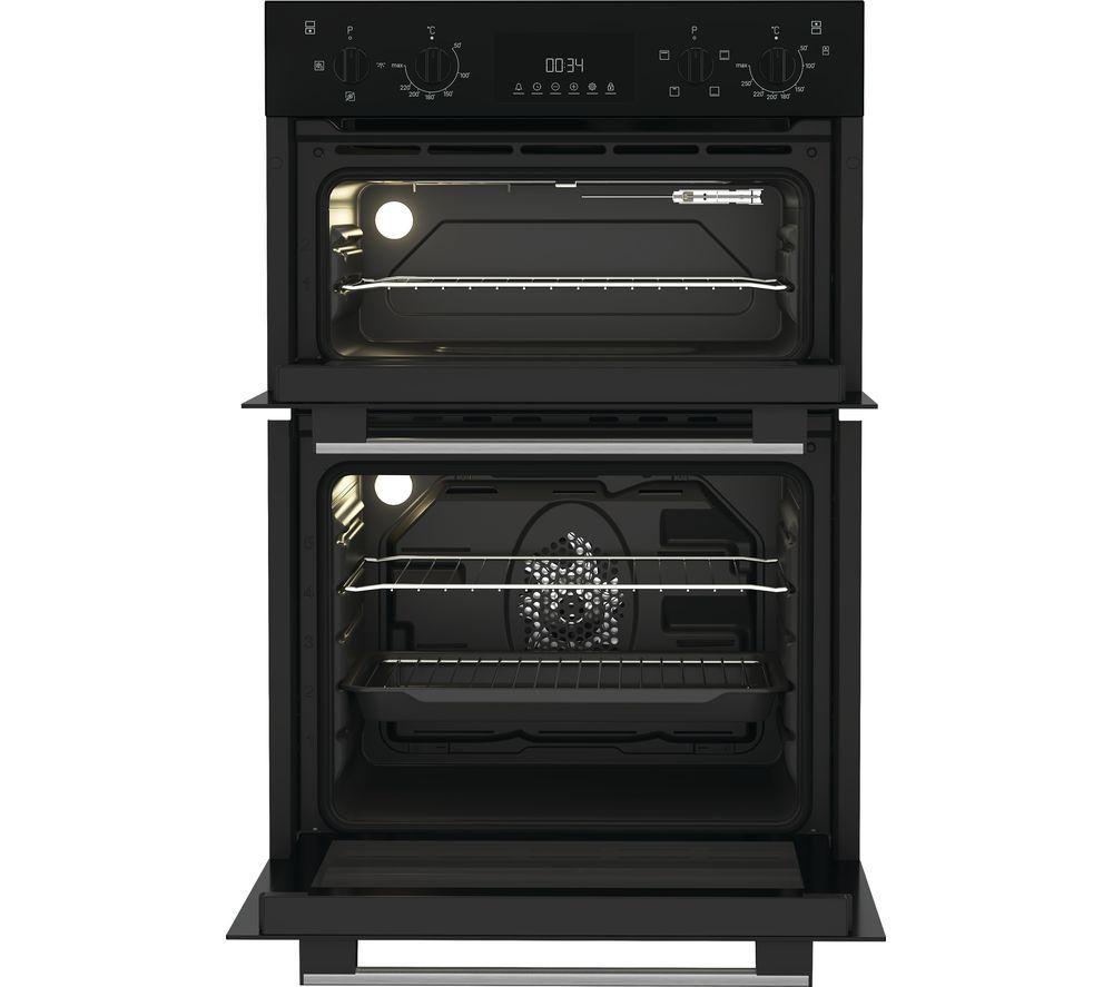 INDESIT DII 10D B Electric Built-in Double Oven - Black image number 2 of 6