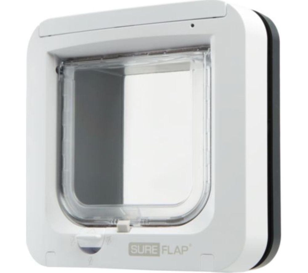 SUREFLAP Microchip Cat Flap - Anthracite Gray & White