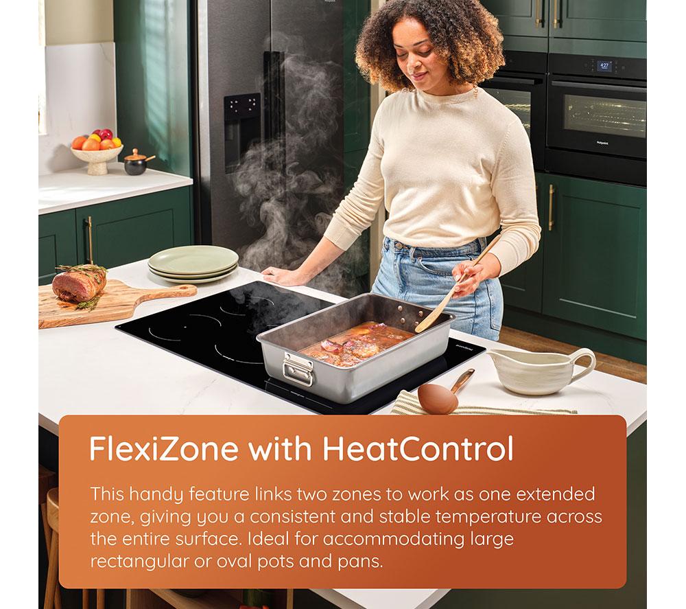 HOTPOINT HeatControl HTX8017DCF2 80 cm Electric Induction Hob - Black image number 6 of 13