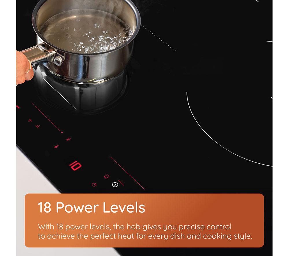 HOTPOINT HeatControl HTX8017DCF2 80 cm Electric Induction Hob - Black image number 8 of 13