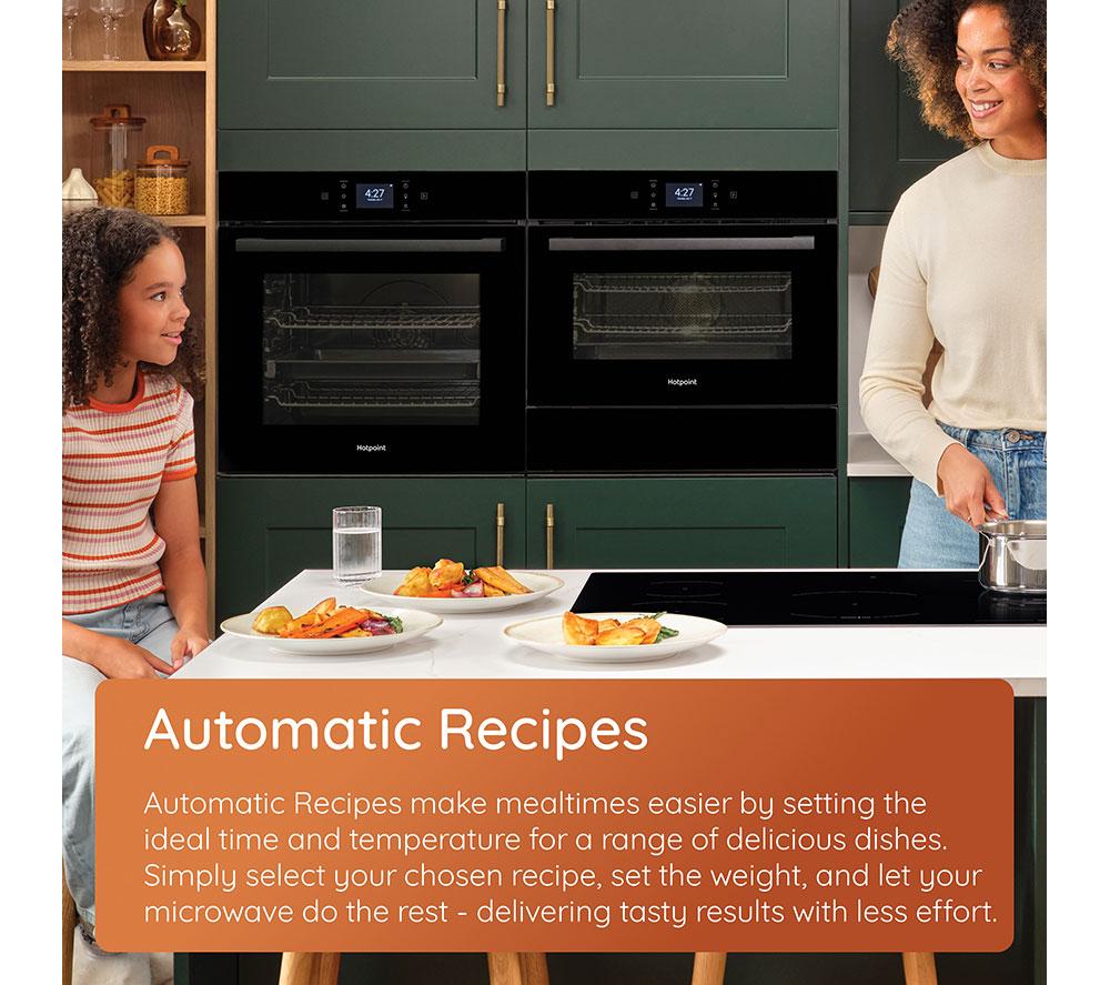 HOTPOINT Class 4 HMD44MBUK Built-in Microwave with Grill - Black image number 4 of 8