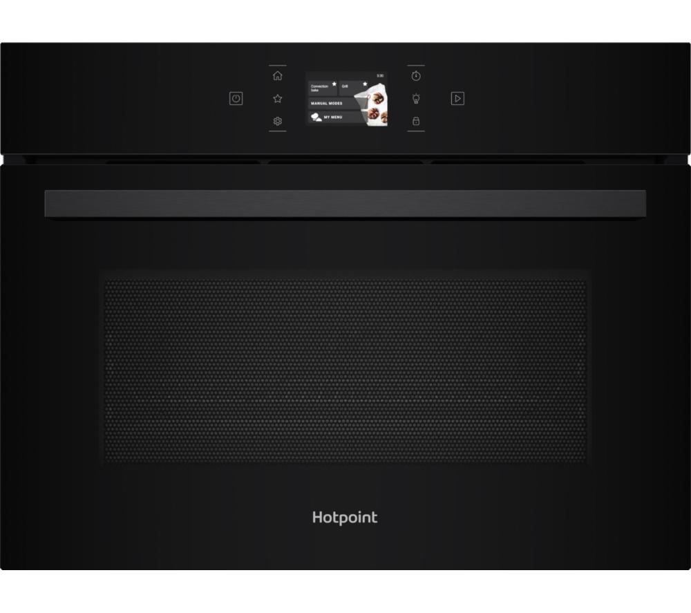HOTPOINT Class 8 HCW9OWPHTSBUK Built-in Compact Combination Microwave – Black, Black