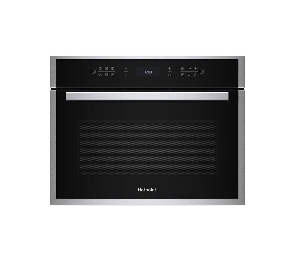 HOTPOINT Class 6 HCW6O7HTSXUK Compact Oven With Microwave - Stainless Steel