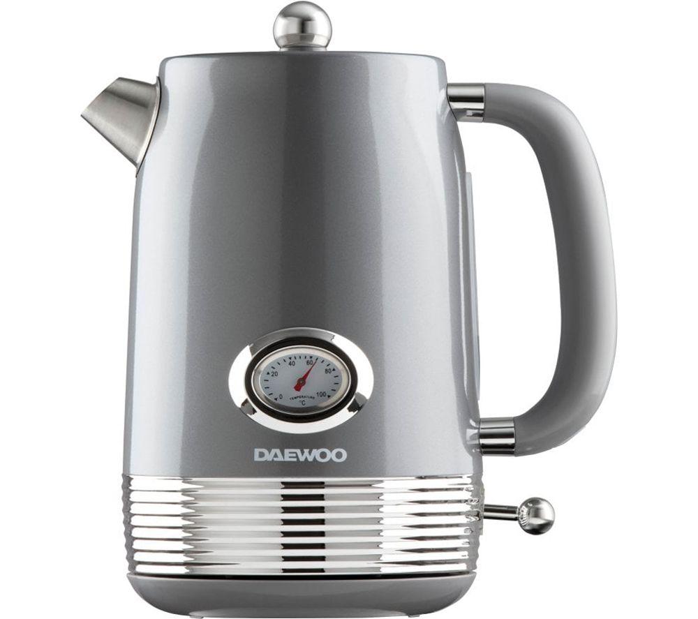 DAEWOO Denver SDA2846GE Jug Kettle & 4-Slice Toaster Bundle - Smoked Grey image number 5 of 6