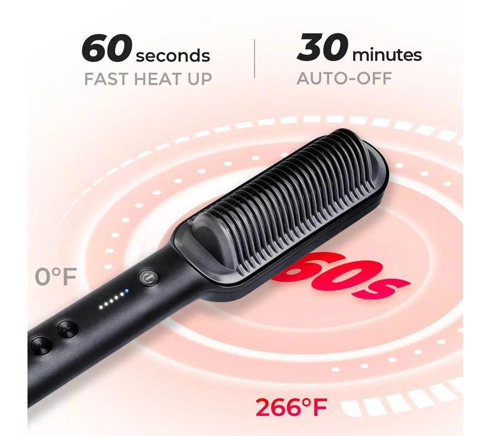 TYMO Ring HC100 Hair Straightening Comb - Black image number 9 of 9