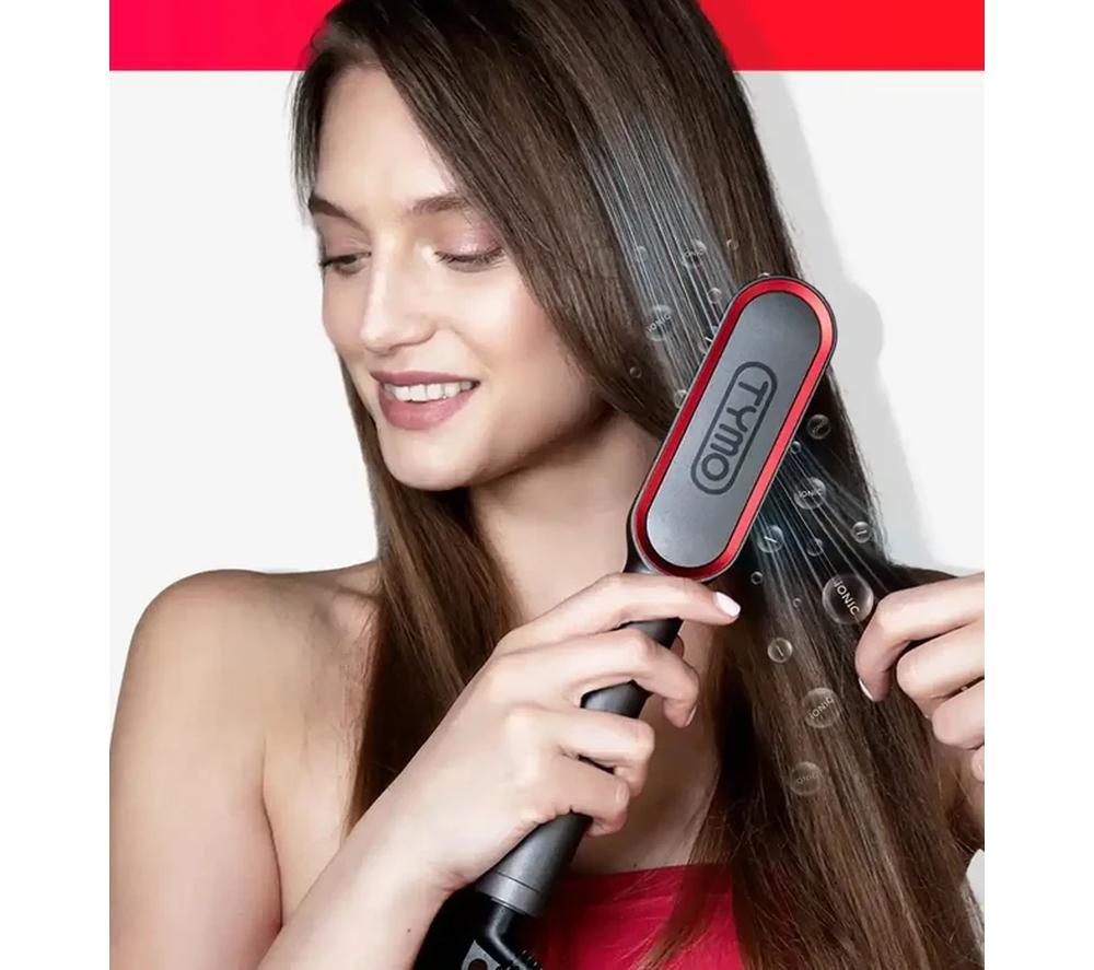 TYMO Ring Plus HC103 Hair Straightening Comb - Black & Red image number 7 of 12