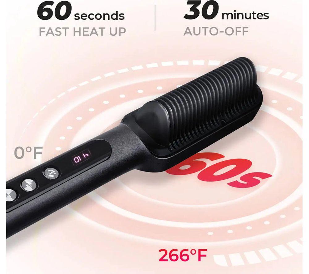 TYMO Ring Plus HC103 Hair Straightening Comb - Black & Red image number 11 of 12