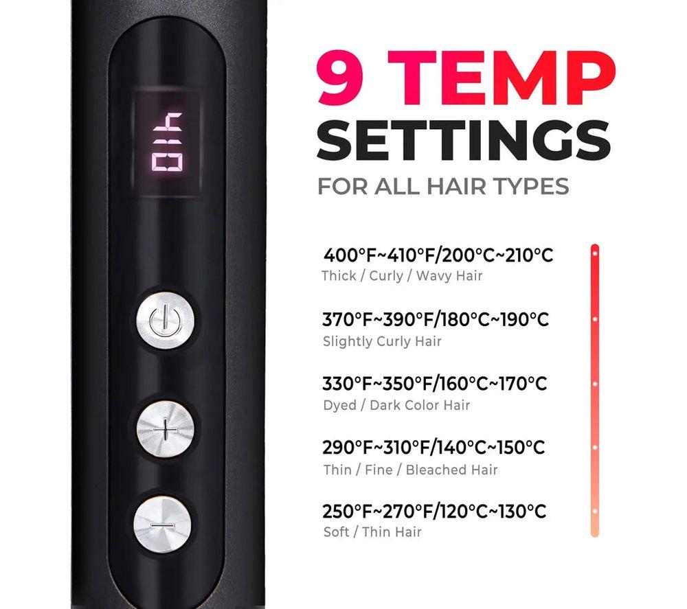 TYMO Ring Plus HC103 Hair Straightening Comb - Black & Red image number 12 of 12