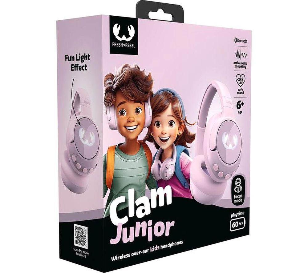 FRESH N REBEL Clam Junior Wireless Bluetooth Noise-Cancelling Kids Headphones - Dizzy Donut image number 11 of 11