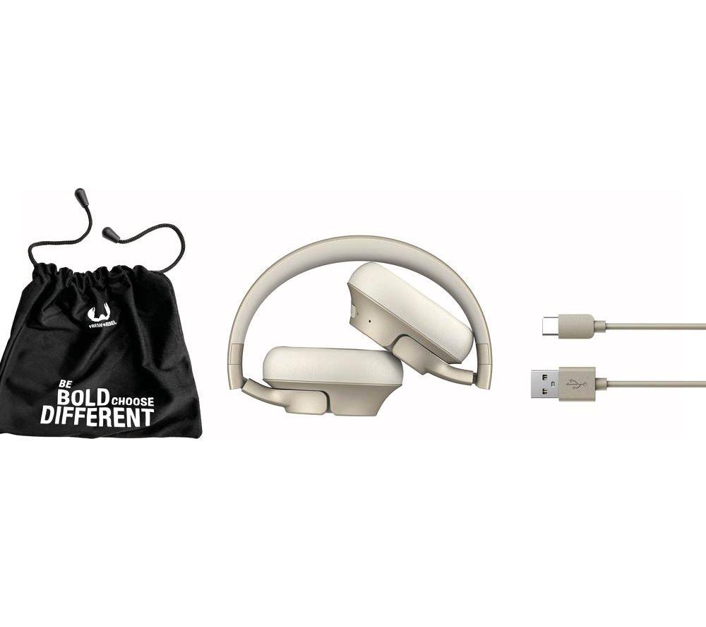 FRESH N REBEL Clam Core Wireless Bluetooth Headphones - Silky Sand image number 4 of 4