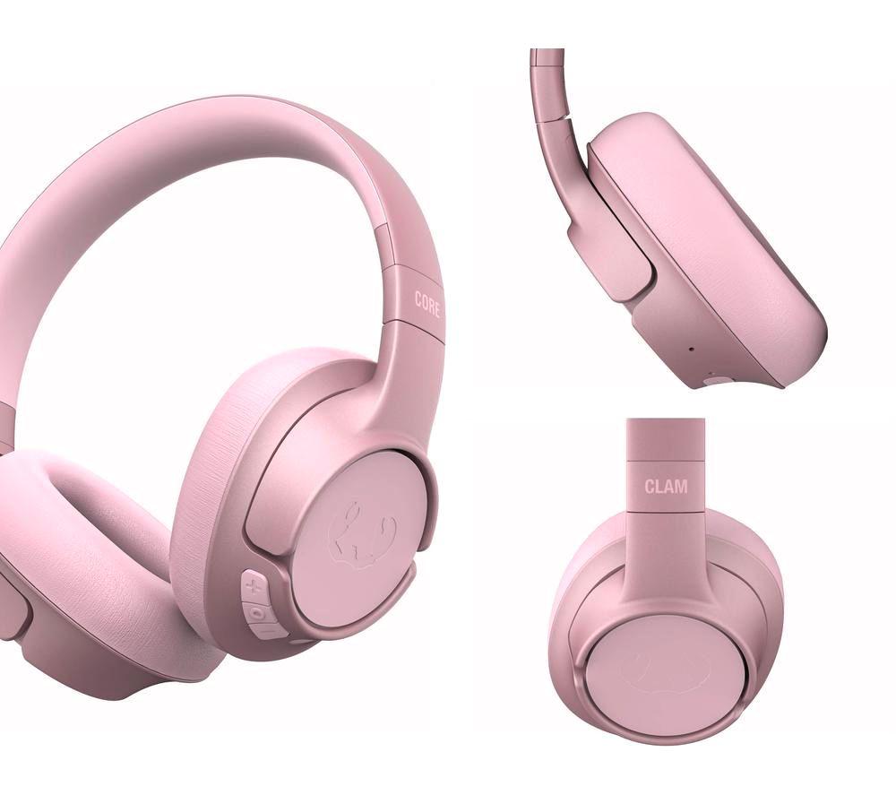 FRESH N REBEL Clam Core Wireless Bluetooth Headphones - Pastel Pink image number 3 of 4