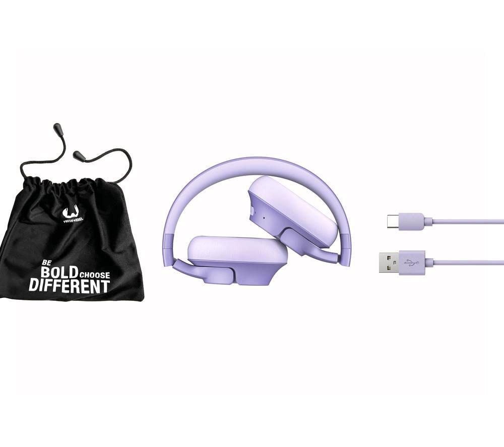FRESH N REBEL Clam Core Wireless Bluetooth Headphones - Dreamy Lilac image number 2 of 5
