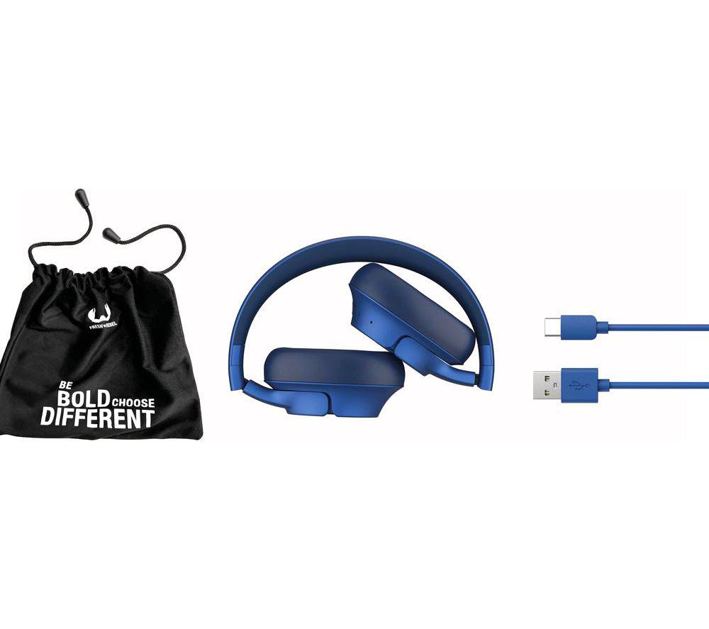 FRESH N REBEL Clam Core Wireless Bluetooth Headphones - True Blue image number 4 of 4