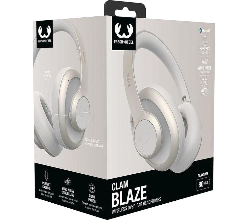 FRESH N REBEL Clam Blaze Wireless Bluetooth Headphones - Silky Sand image number 7 of 8