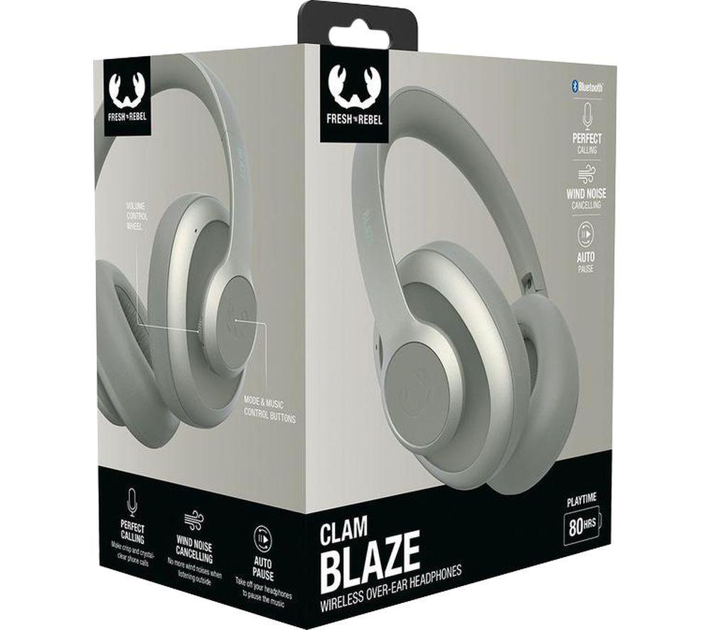 FRESH N REBEL Clam Blaze Wireless Bluetooth Headphones - Dried Green image number 3 of 7