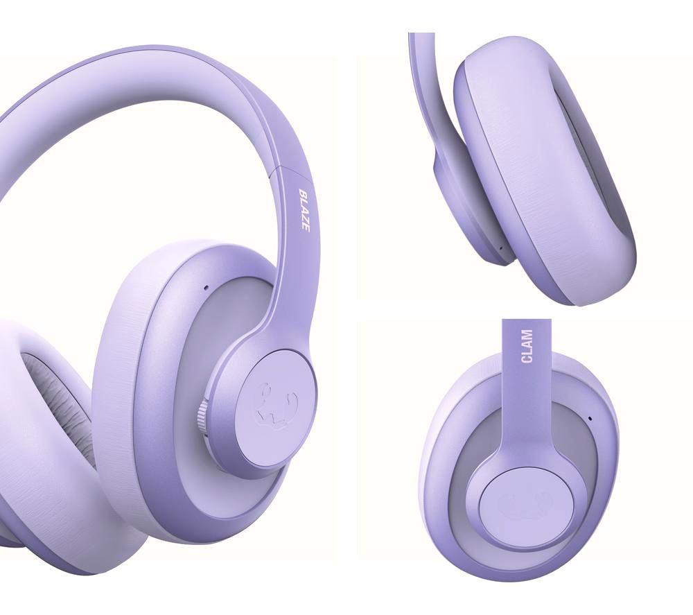 FRESH N REBEL Clam Blaze Wireless Bluetooth Headphones - Dreamy Lilac image number 5 of 5