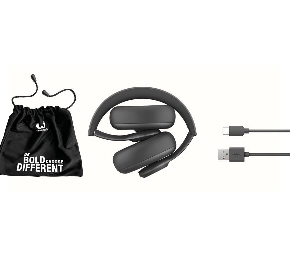 FRESH N REBEL Clam Blaze Wireless Bluetooth Headphones - Storm Grey image number 2 of 5