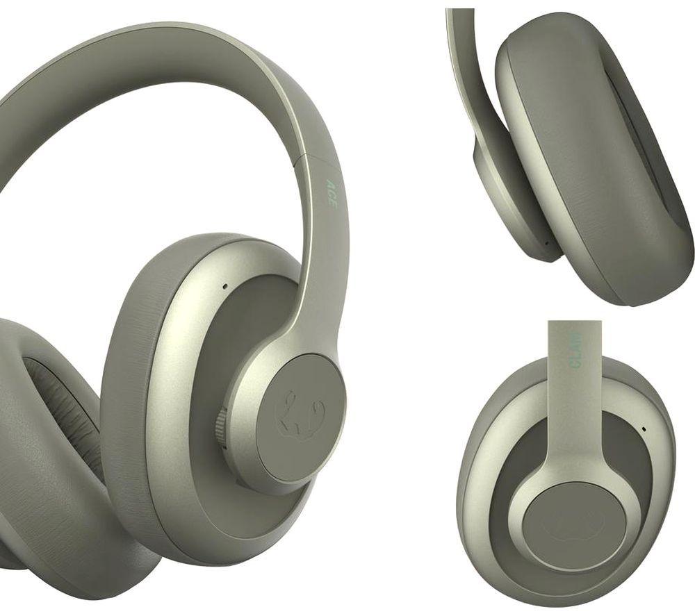 FRESH N REBEL Clam Ace Wireless Bluetooth Noise-Cancelling Headphones - Dried Green image number 10 of 15