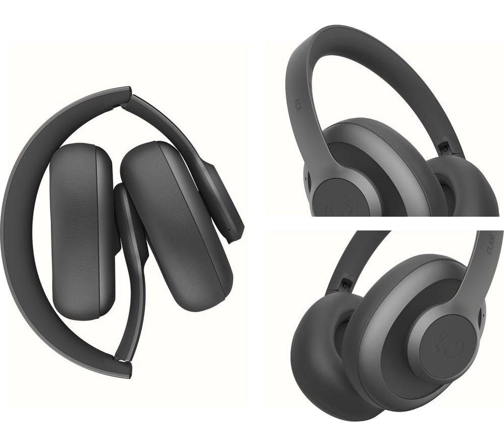 FRESH N REBEL Clam Ace Wireless Bluetooth Noise-Cancelling Headphones - Storm Grey image number 2 of 7