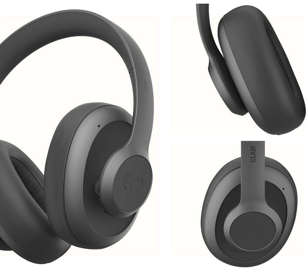 FRESH N REBEL Clam Ace Wireless Bluetooth Noise-Cancelling Headphones - Storm Grey image number 3 of 7