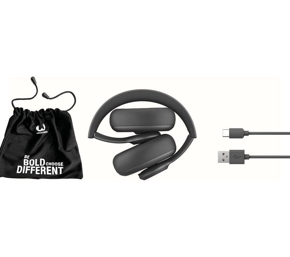 FRESH N REBEL Clam Ace Wireless Bluetooth Noise-Cancelling Headphones - Storm Grey image number 6 of 7