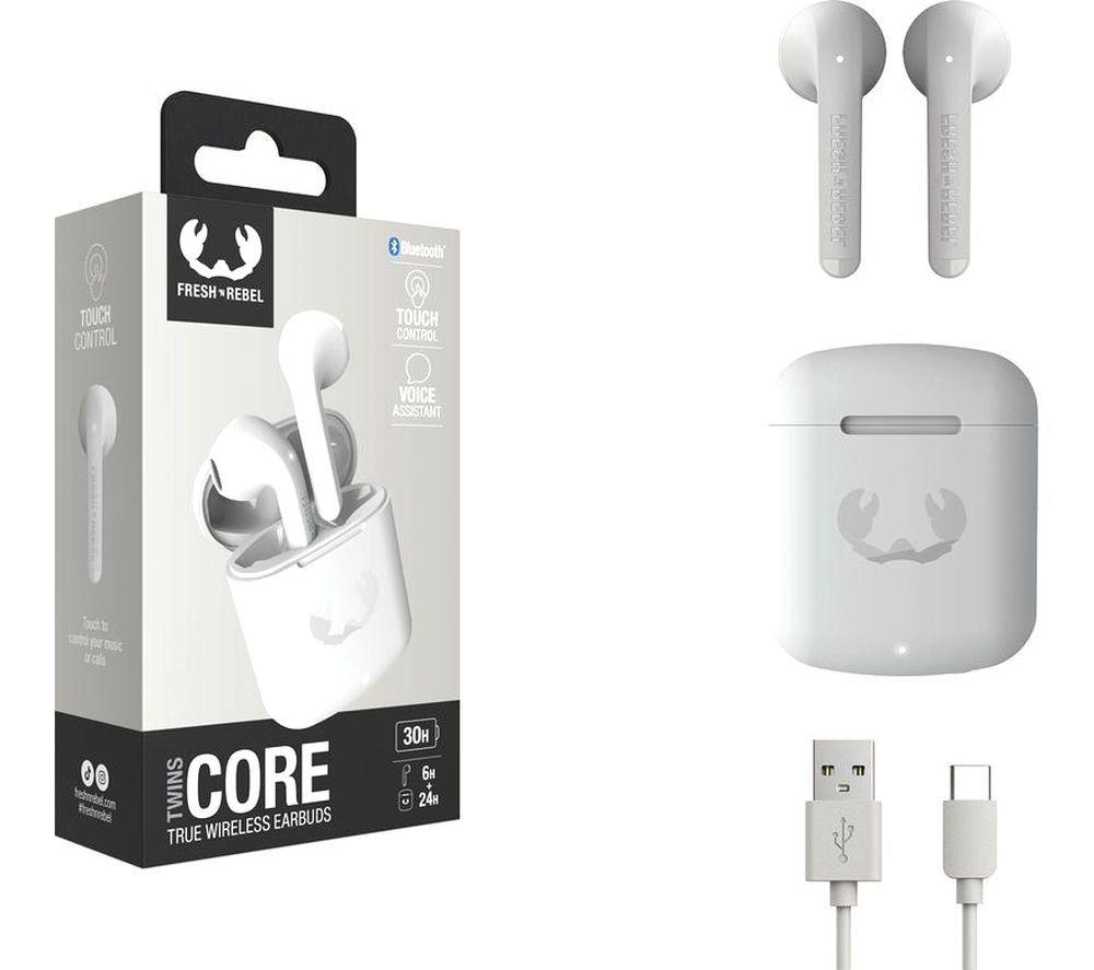 FRESH N REBEL Twins Core Wireless Bluetooth Earbuds - Ice Grey image number 2 of 6