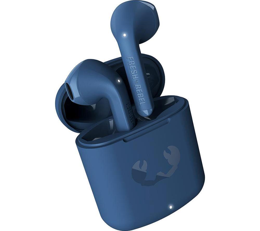 FRESH N REBEL Twins Core Wireless Bluetooth Earbuds - Steel Blue image number 3 of 5