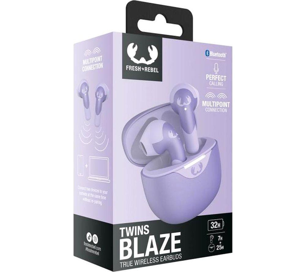 FRESH N REBEL Twins Blaze Wireless Bluetooth Earbuds - Dreamy Lilac image number 7 of 10